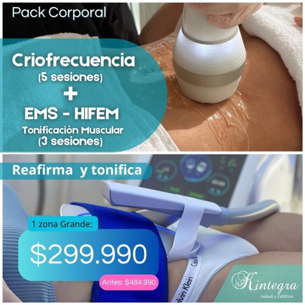 Reafirma y Tonifica: Criofrecuencia + EMS-HIFEM
