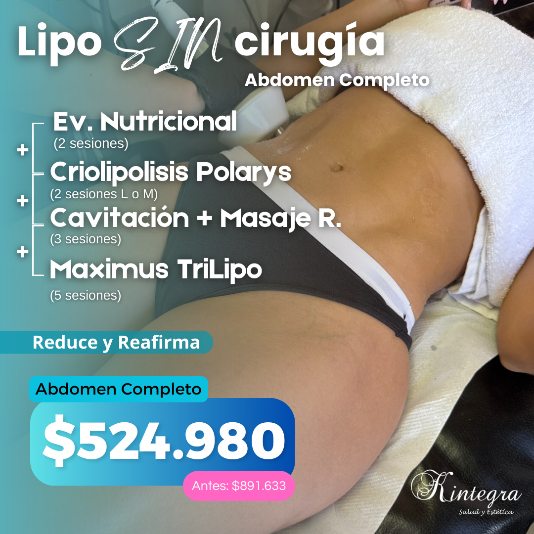 Lipo sin cirugía Abdomen completo