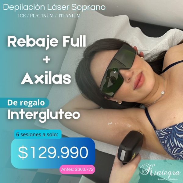 Pack: Axilas + Rebaje Full (6 sesiones)