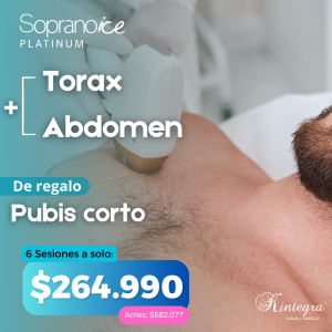 Pack Hombre: Torax + Abdomen (6 sesiones)