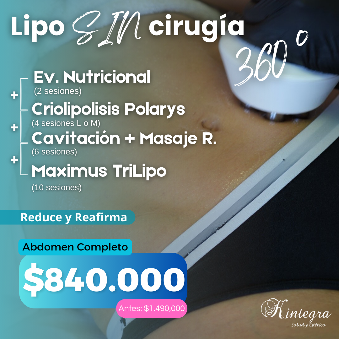 Lipo sin cirugía 360° (Abdomen y espalda)
