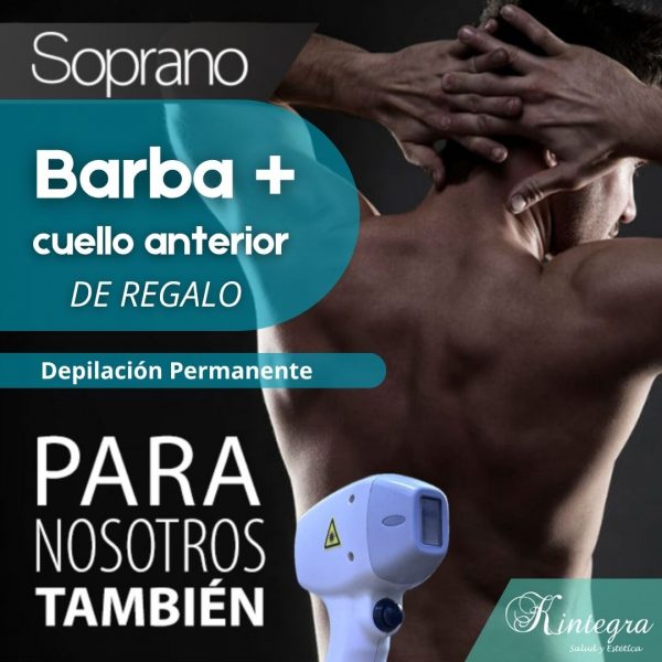 Barba + Cuello Anterior - Láser Soprano ICE
