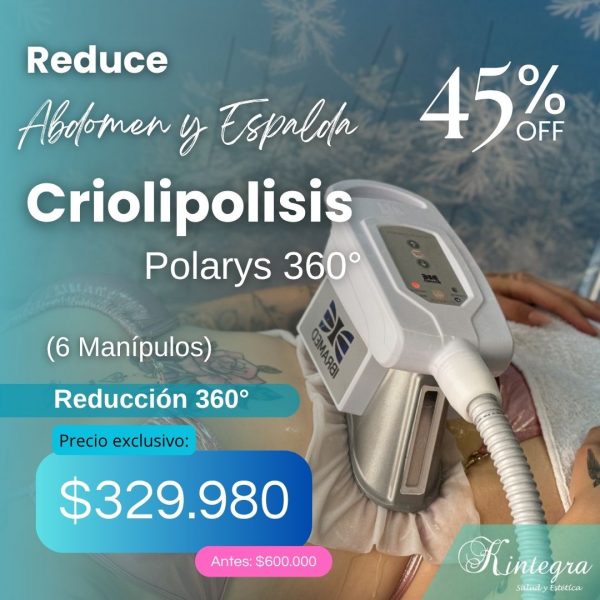 Reductivo Abdomen y Espalda con Criolipolisis - 6 Manípulos M o L
