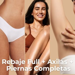 Pack: Piernas Completas + Rebaje Full + Axilas (3 Sesiones) Láser Soprano ICE