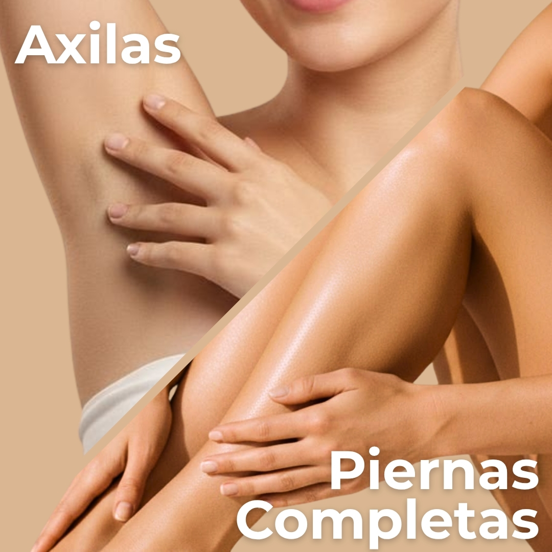 Pack: Piernas Completas + Axilas (3 Sesiones) Láser Soprano ICE