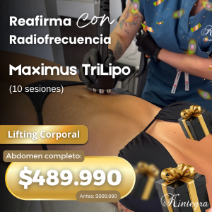 Reafirma con Radiofrecuencia, TriLipo® by Pollogen Maximus (10 sesiones)
