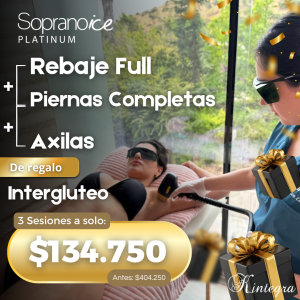 Pack: Piernas Completas + Rebaje Full + Axilas (3 sesiones)