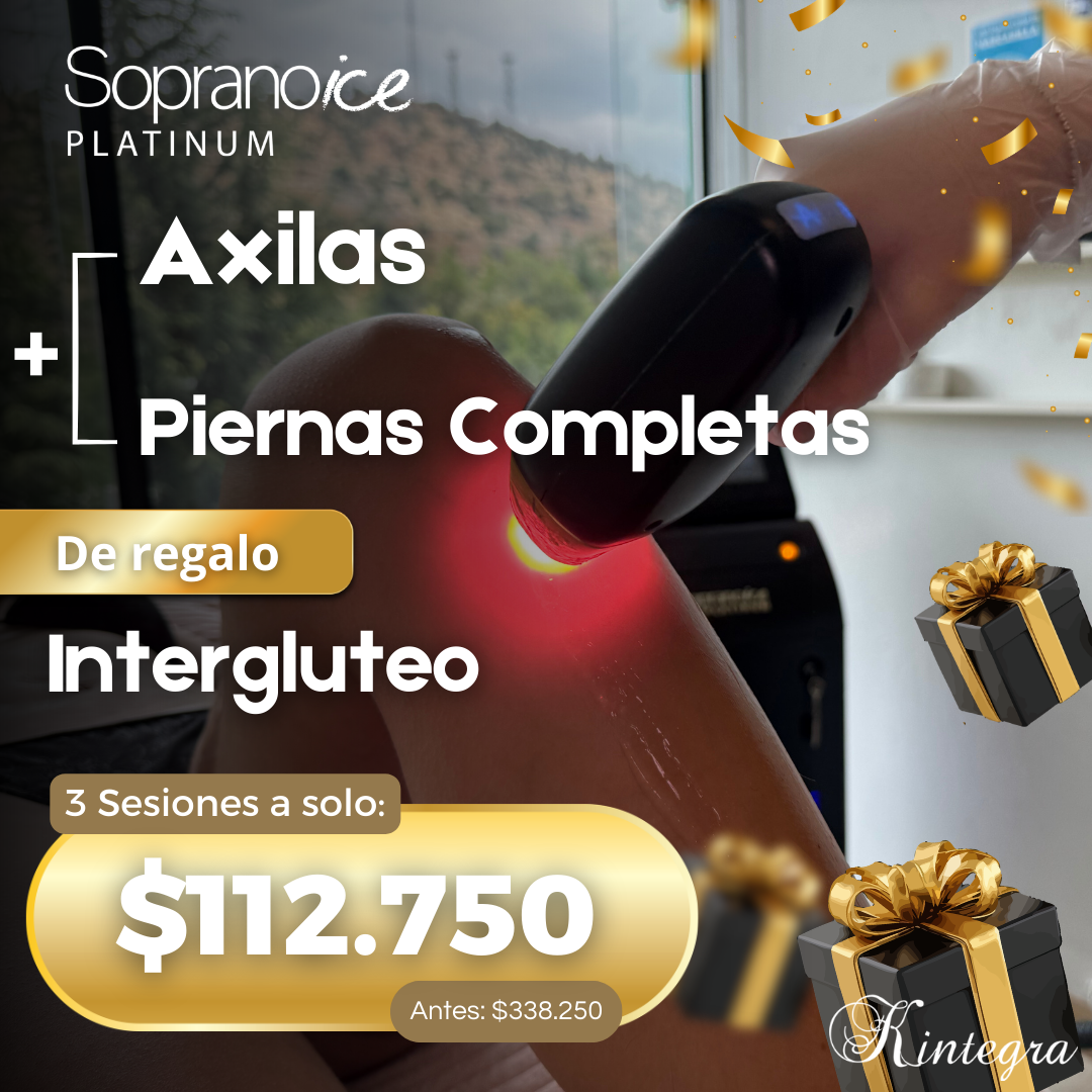 Pack: Piernas Completas + Axilas (3 sesiones)