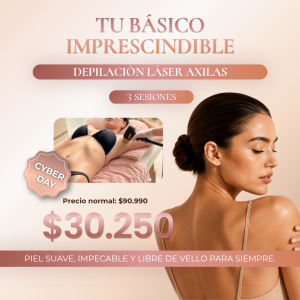 Axilas – 3 Sesiones Depilación Láser Soprano (Oferta)