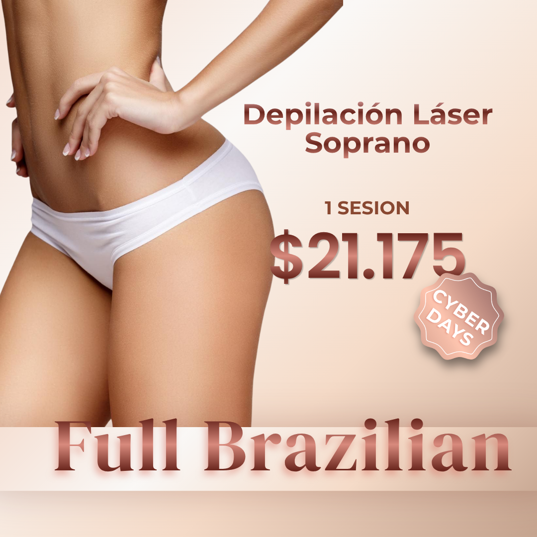 Rebaje Full Brazilian - Depilación Láser Soprano (1 Sesión) CYBER