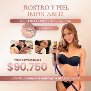 Pack: Rostro Completo + Axilas  (3 Sesiones) Láser Soprano ICE CYBER
