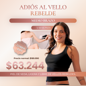 Medio Brazo - (3 Sesiones) Láser Soprano ICE CYBER