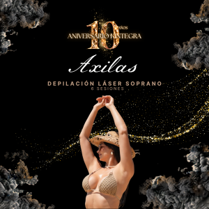 Axilas – 6 Sesiones Depilación Láser Soprano Aniversario