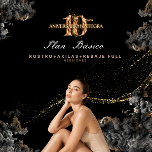 Plan Básico: Rostro + Axilas + Rebaje Full 6 Sesiones Depilación Laser Soprano Aniversario
